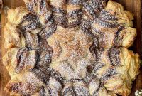 Nutella Sunburst Tart with Puff Pastry