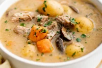 Savory Stovetop Pork Stew with Veggies and Herbs