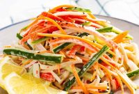Crunchy Kani Salad Recipe with Crab Sticks and Fresh Veggies