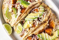 Crispy Air Fryer Fish Tacos with Zesty Lime Slaw