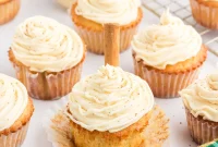 Eggnog Cupcakes Recipe with Spiced Rum Glaze