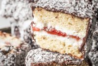 Low-Carb Gluten-Free Lamingtons with Jam Filling
