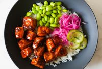 Sticky Teriyaki Salmon Rice Bowls with Sesame & Scallions