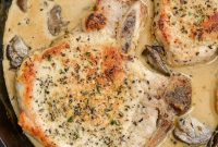 Creamy One-Pan Pork Chops with Garlic Herb Sauce