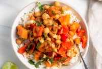 Creamy Sweet Potato and Chickpea Curry