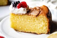 Moist Lemon Olive Oil Cake Recipe for Tender Citrus Loaf