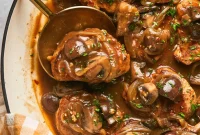 Pork Medallions with Caramelized Onions and Mushrooms