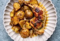 Honey Mustard One-Pan Chicken and Roasted Potatoes