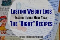 Confession: Sustainable Weight Loss Depends on More Than Recipes