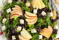 Autumn Salad with Brie, Apples, and Shallot Vinaigrette