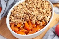 Apricot Crumble with Crunchy Oat Topping