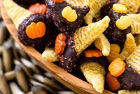Caramel Chocolate Bugles: Crispy Caramel-Coated Chocolate Snacks