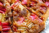 Rhubarb and Ginger Upside-Down Cake Recipe