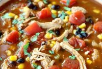 Hearty Chicken Tortilla Soup with Lime and Avocado