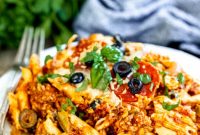 Cheesy Pizza Casserole Recipe for Quick Weeknight Dinners