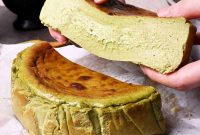 Creamy Matcha Basque Cheesecake Recipe