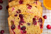 Cranberry Orange Loaf Cake Recipe – Zesty Citrus & Sweet Berries
