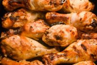 Crispy Honey Mustard Chicken Drumsticks in the Air Fryer