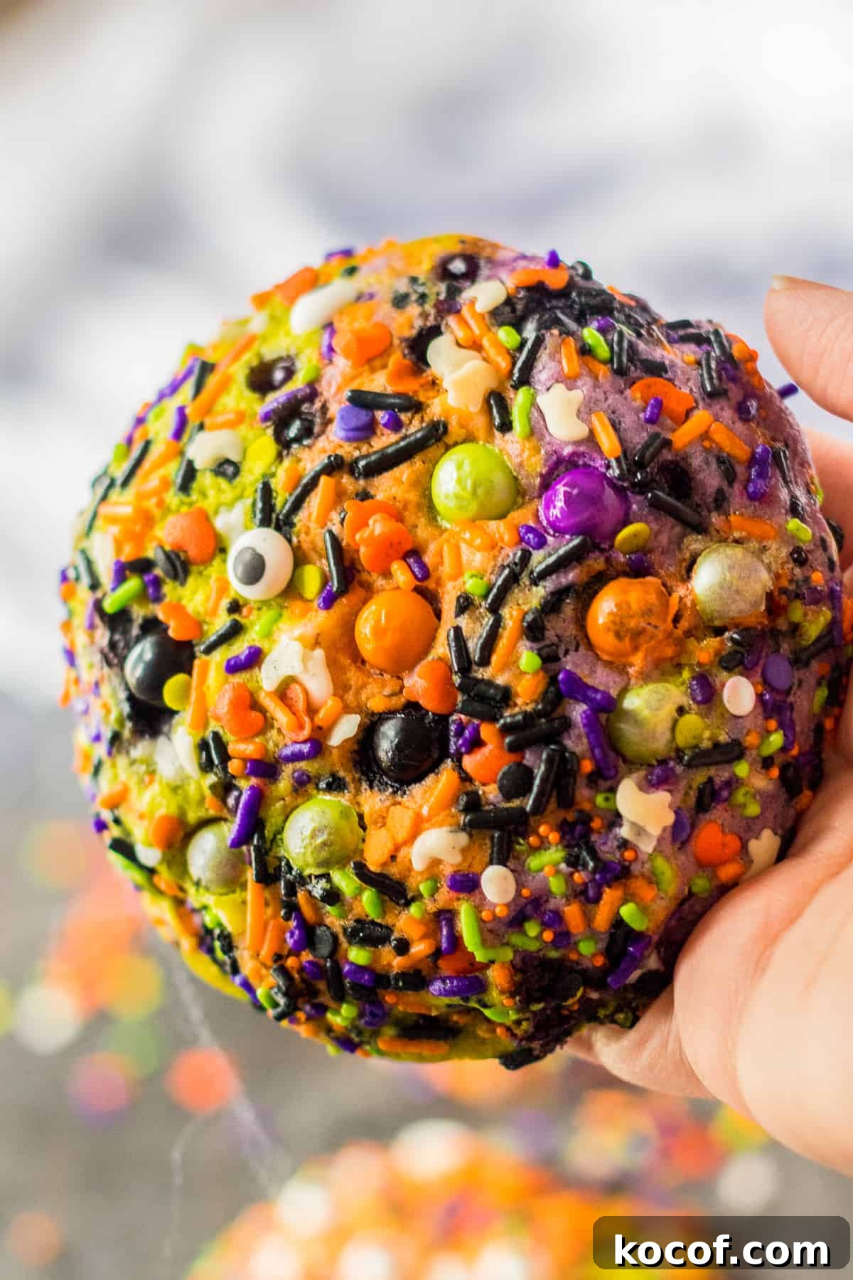 Spooky Halloween Monster Cookie Recipe for Party Treats 16 Halloween Sprinkle Cookies