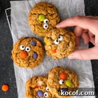 Spooky Halloween Monster Cookie Recipe for Party Treats 4 featured halloween monster cookies