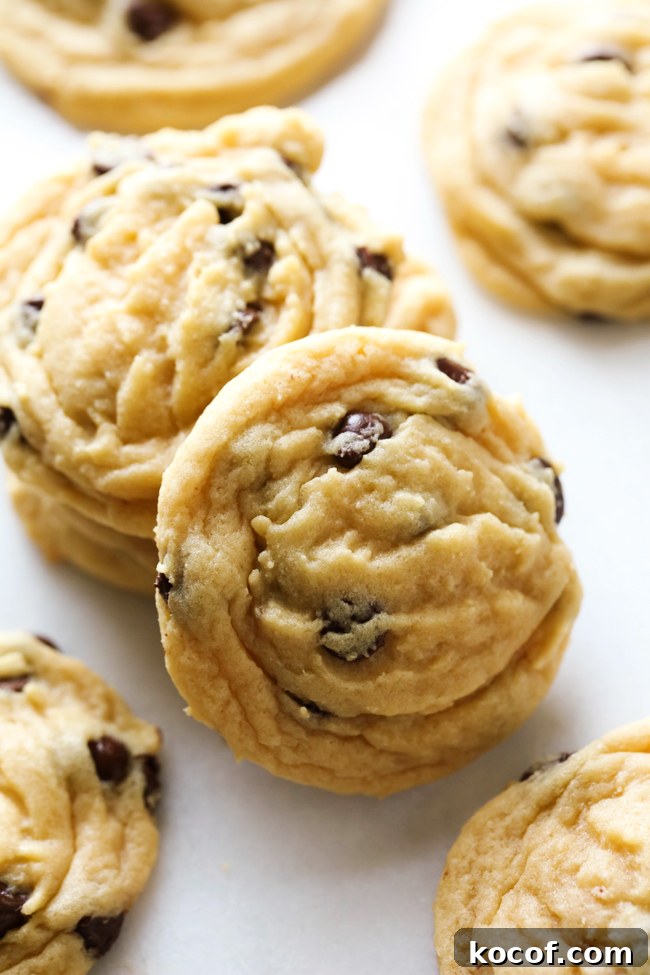 Chocolate Chip Pudding Cookies will be THE BEST and softest chocolate chip cookies you ever make! They are a hit and will instantly become your new go-to cookie recipe!