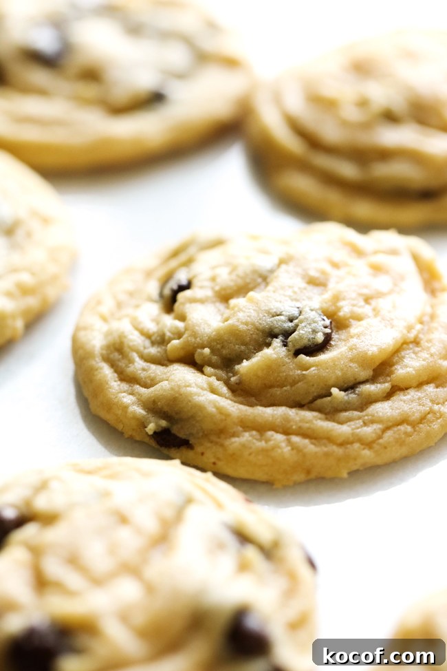 Chocolate Chip Pudding Cookies will be THE BEST and softest chocolate chip cookies you ever make! They are a hit and will instantly become your new go-to cookie recipe!