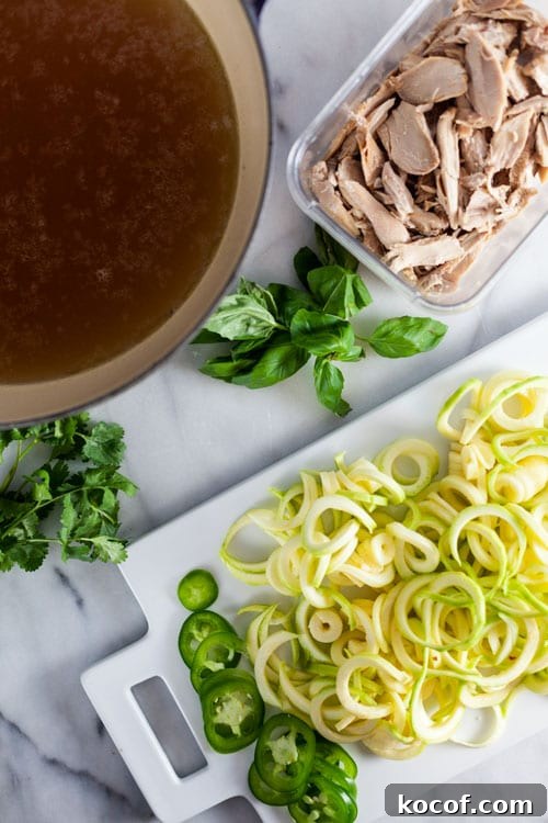 Thai Chicken Soup with Zucchini Noodles: Light, Flavorful Recipe 3 thai--chicken-soup-ingredients