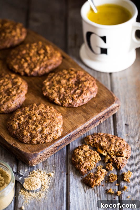 Whole Wheat Ginger Cookies Recipe for Crisp, Spiced Cookies 3 Wholemeal ginger cookies made with spelt flour and reduced sugar, as well as some wholesome oats, to really bump up the micronutrients in this recipe. Fiery ginger makes for a perfect flavour to go alongside a mug of hot milk on a cold day.