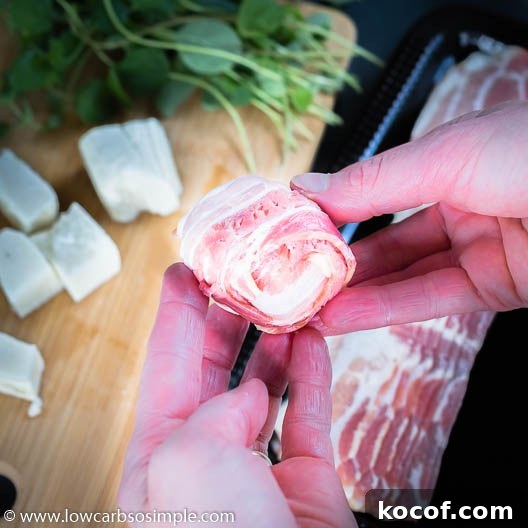 Bacon-Wrapped Halloumi with Fresh Oregano — 3 Ingredients 9 Wrapped | Low-Carb, So Simple