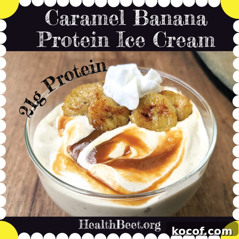 Caramel Banana Protein Ice Cream