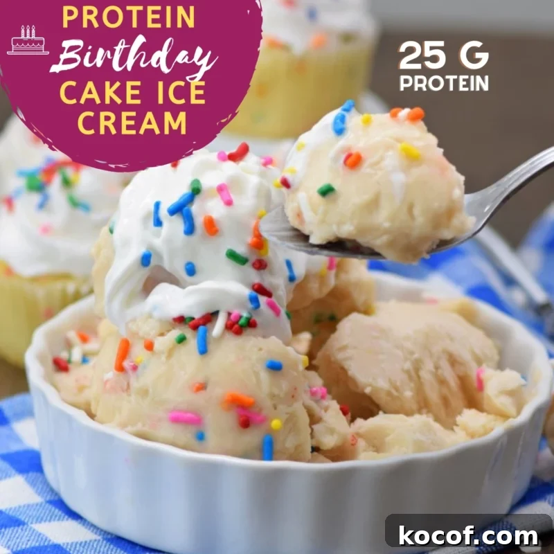 Birthday Cake Protein Ice Cream