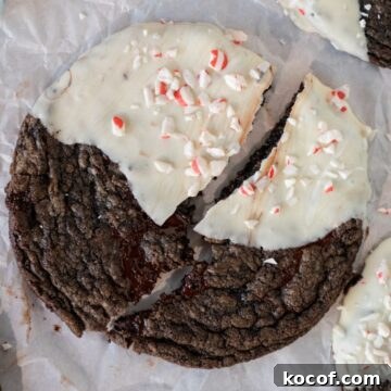triple chocolate peppermint cookies