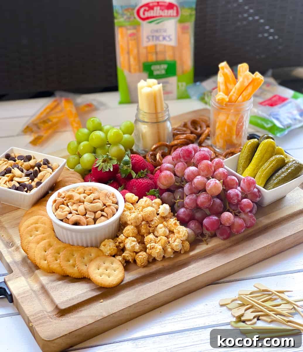 Kids charcuterie snack platter.