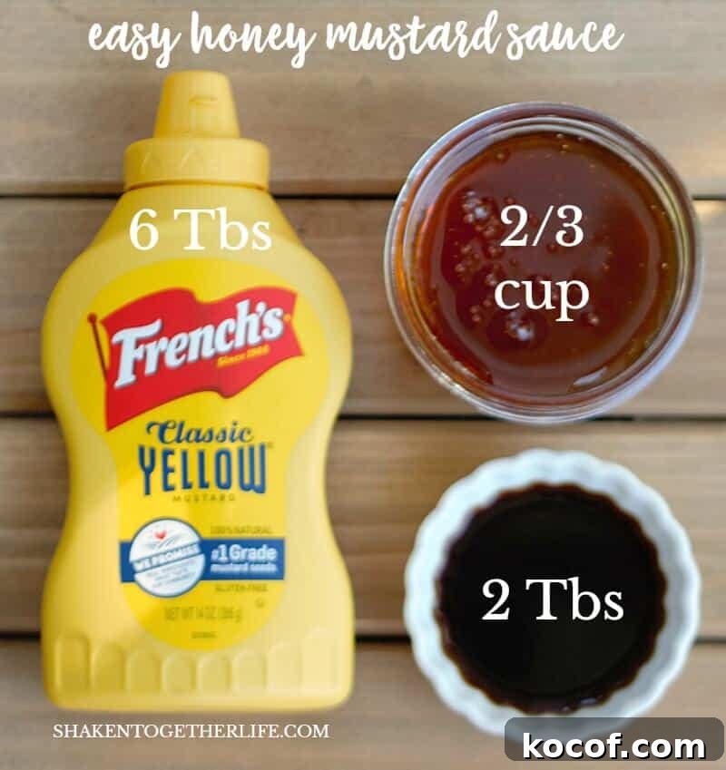 Homemade Easy Honey Mustard Sauce is the star of these Grilled Honey Mustard Drumsticks!
