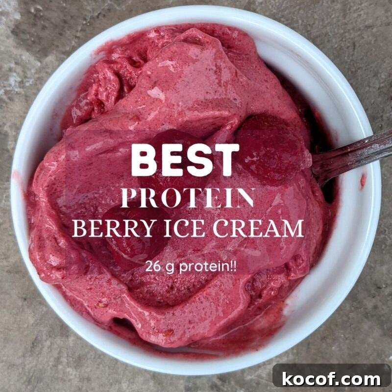best protein berry ice cream
