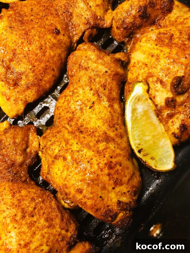 Cajun Lime Chicken Thighs in the Air Fryer — Crispy & Zesty 5 Air Fryer Cajun Lime Chicken Thighs