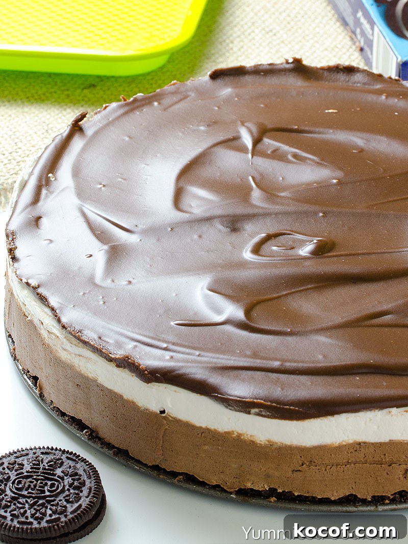 Chocolate Cheesecake with Oreo Crust