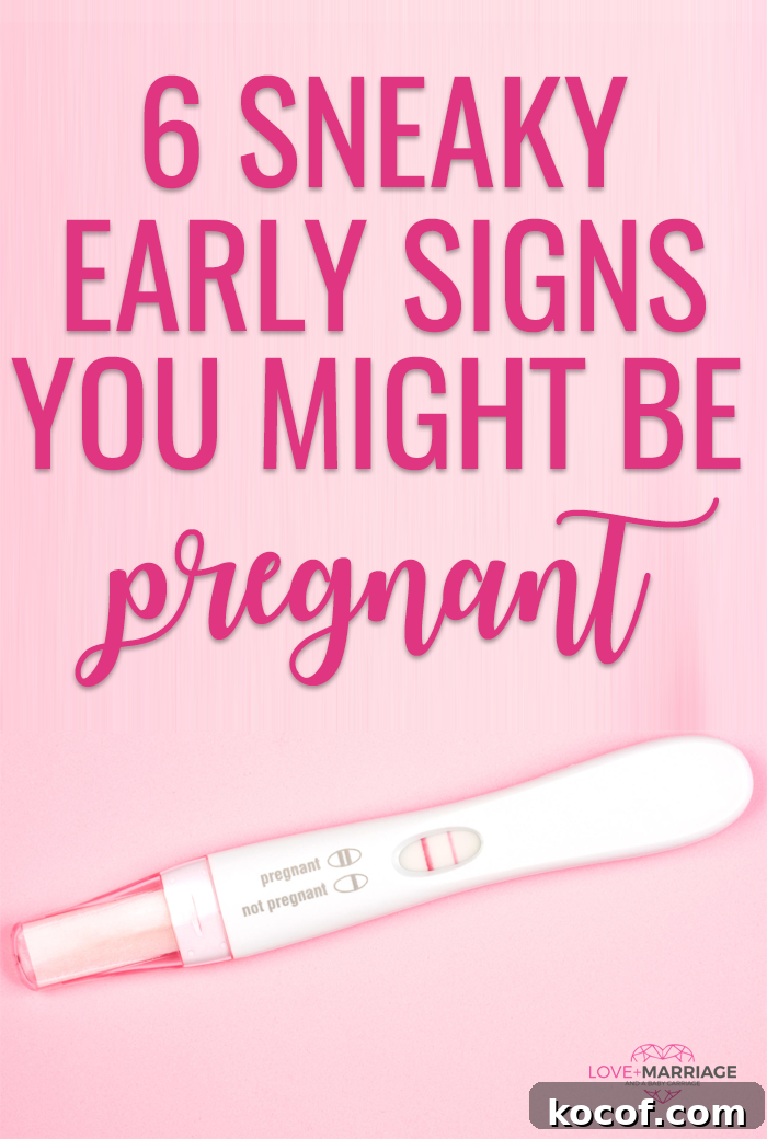 6 Sneaky Early Signs You're Pregnant
