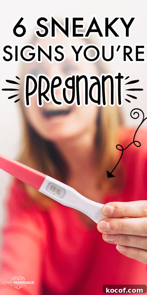 6 Sneaky Early Signs You're Pregnant