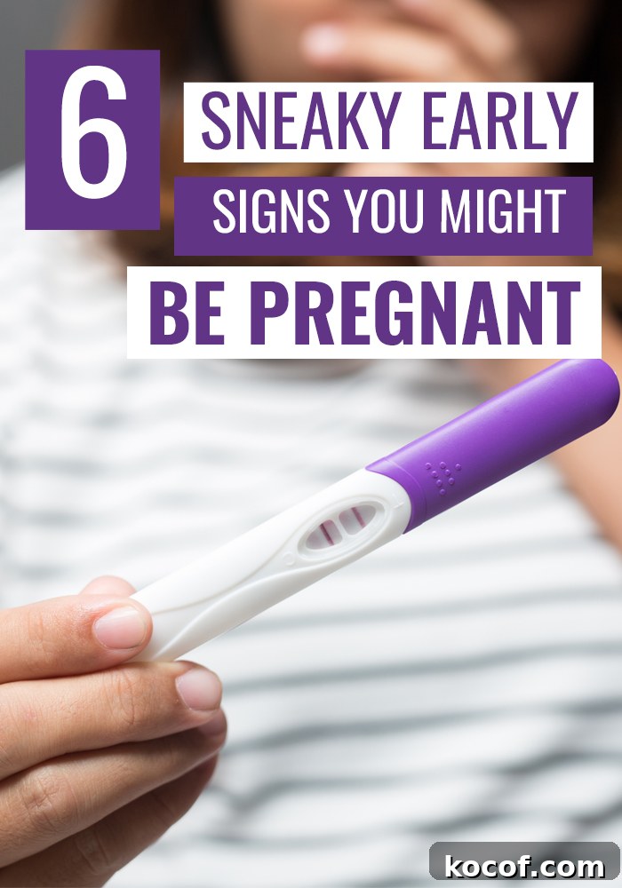 If you're hoping for a baby here are the first 6 Sneaky Early Signs You're Pregnant. #PregnancyTips
