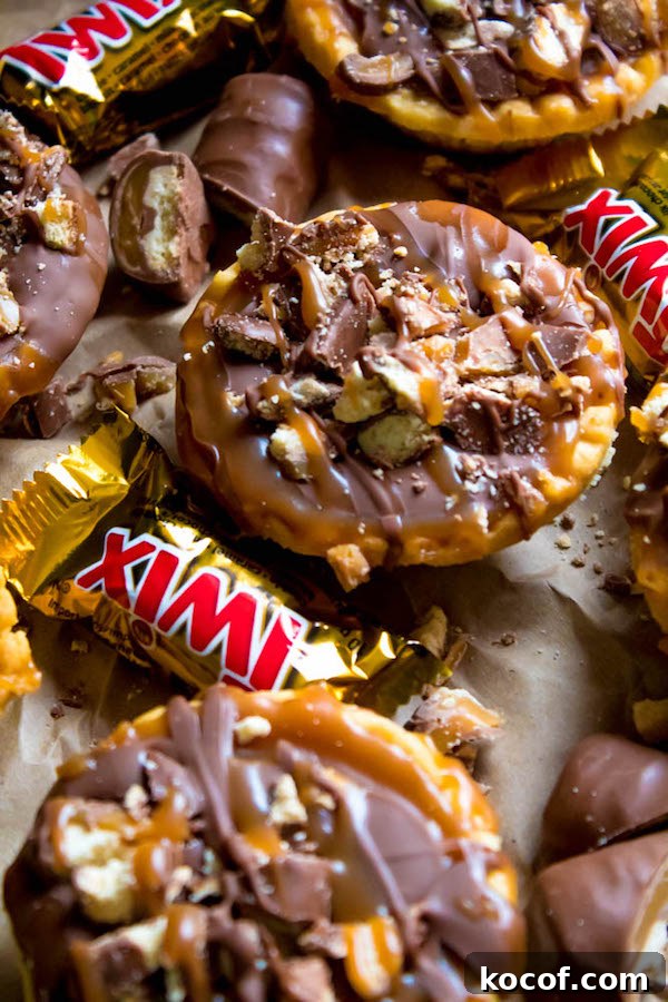Mini Twix Tart Recipe: Caramel Chocolate Cookie Tarts 4 Mini Twix Tarts with caramel filling