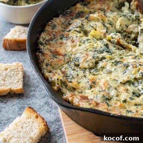 Hot Spinach Artichoke Dip Feature image