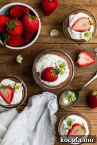 Creamy Cottage Cheese Chocolate Mousse Recipe for Low-Sugar Desserts 4 High-protein cottage cheese chocolate mousse