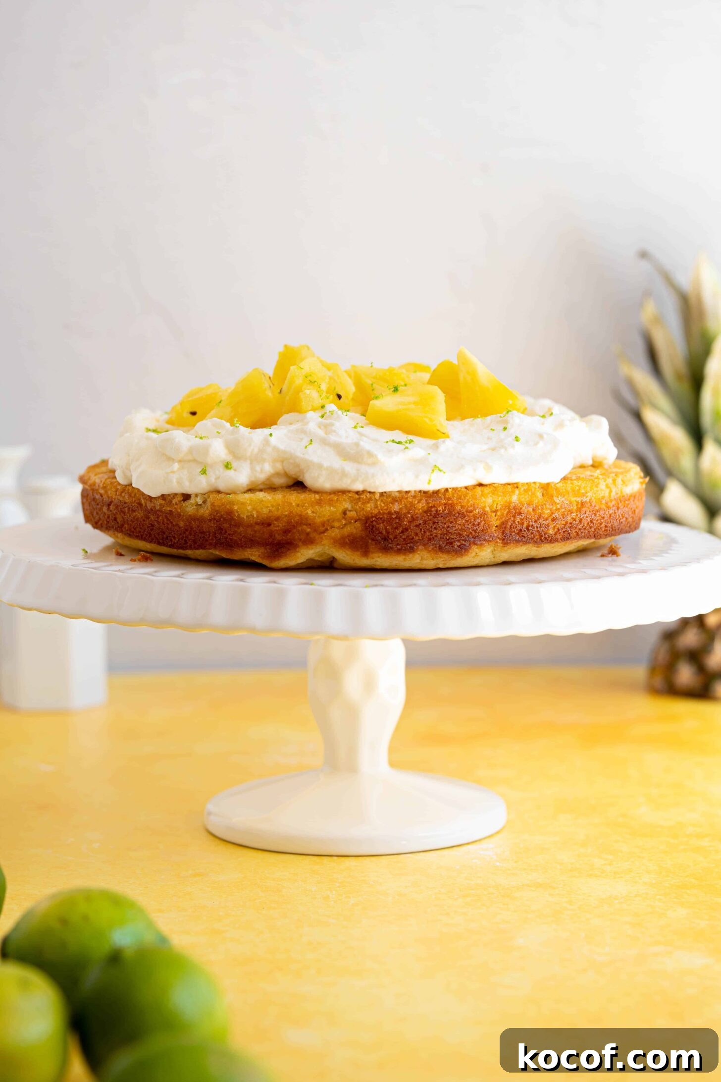 Moist Piña Colada Cake with Fresh Pineapple and Coconut 12 a pina colada cake