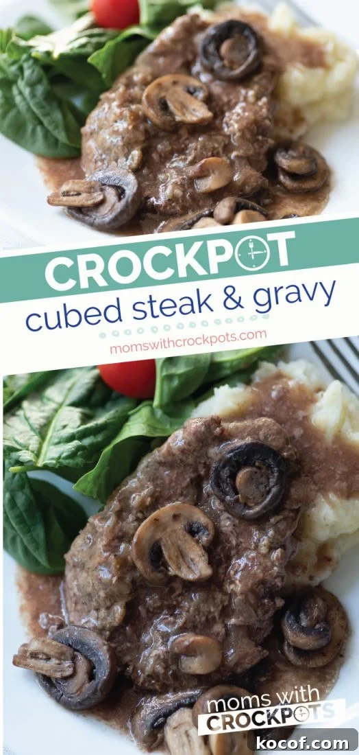 Slow-Cooked Cubed Steak with Savory Gravy Recipe 2 Delicious Crockpot Cubed Steak with Gravy
