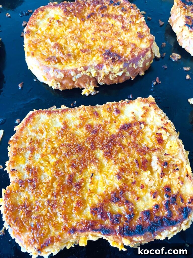 Blackstone Frosted Flake French Toast Recipe — Crispy Sweet Skillet Breakfast 9 Blackstone Frosted Flake French Toast
