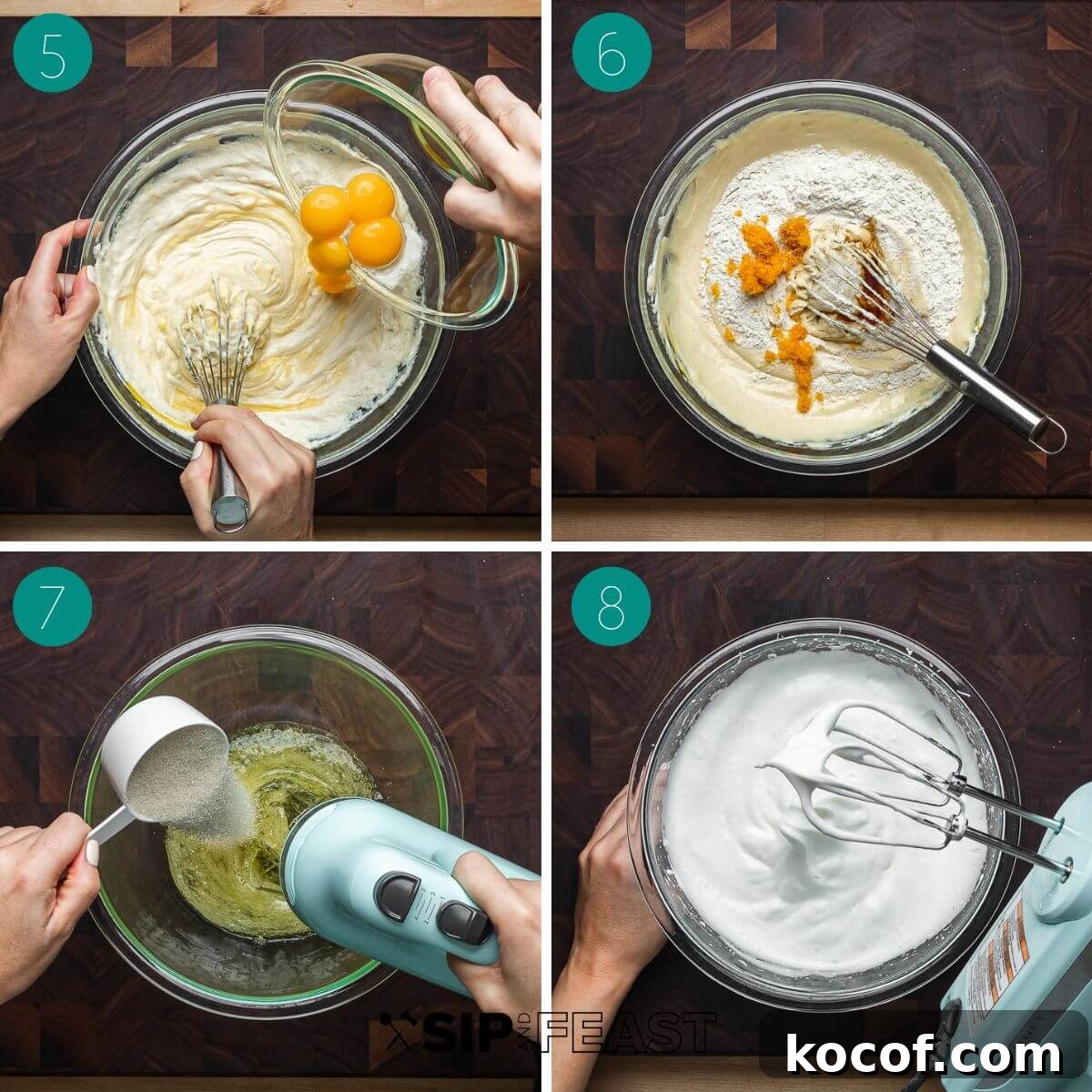 Authentic Italian Cheesecake Recipe: Classic Torta della Nonna Style 5 Recipe process shot collage group number two.