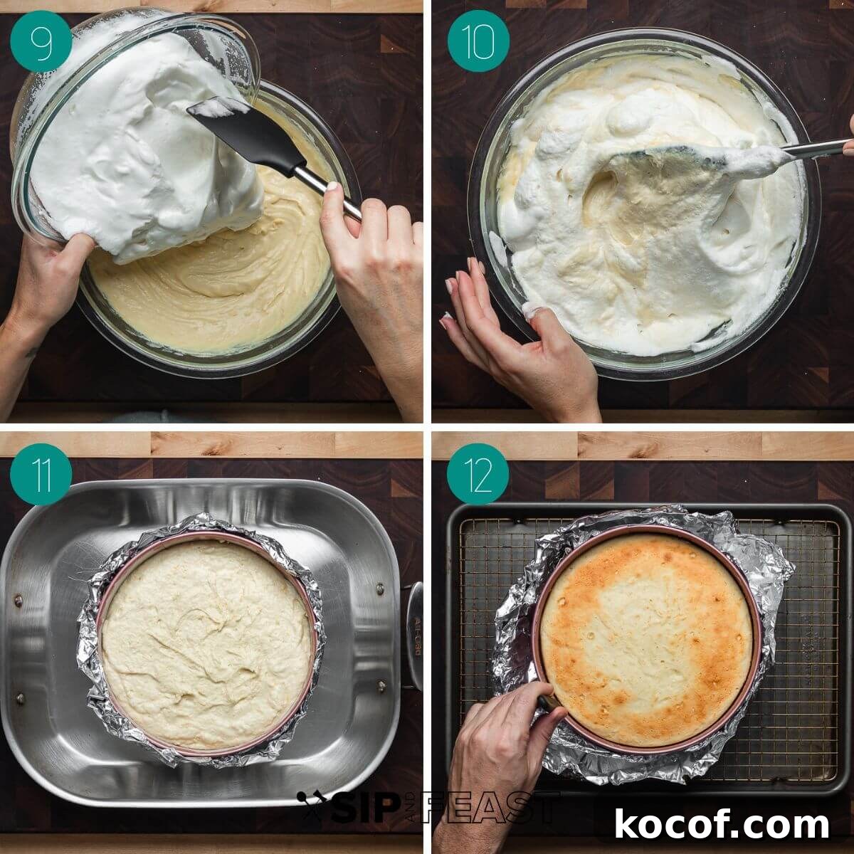 Authentic Italian Cheesecake Recipe: Classic Torta della Nonna Style 6 Recipe process shot collage group number three.