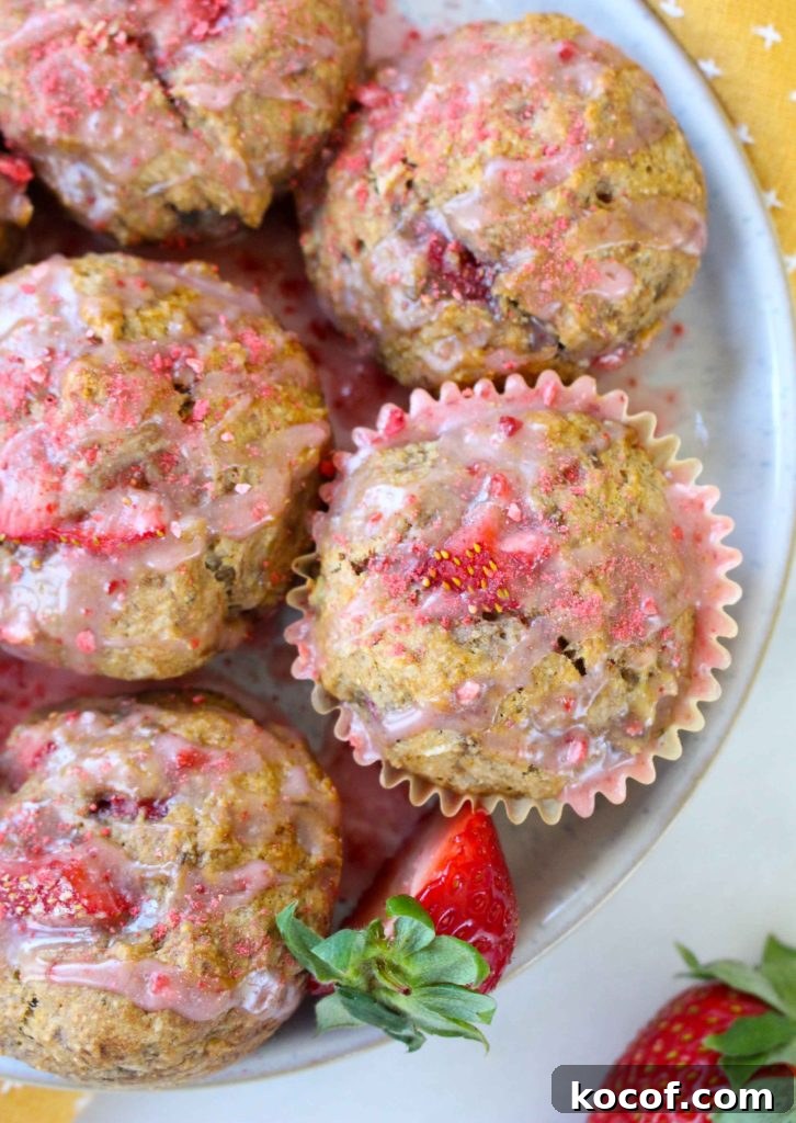 Vegan Strawberry Banana Muffins