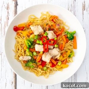 Alaskan pollock stir fry noodles recipe